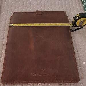 Portland Leather Brown Distressed Leather Tablet Sleeve